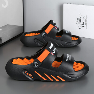 2024 m. vasaros vyriškos masažinės šlepetės lauko sandalai paplūdimyje Patogūs minkšti šlepetės Vidiniai laisvalaikio batai Vyriški basutės didelis dydis 47 48