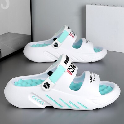 2024 m. vasaros vyriškos masažinės šlepetės lauko sandalai paplūdimyje Patogūs minkšti šlepetės Vidiniai laisvalaikio batai Vyriški basutės didelis dydis 47 48