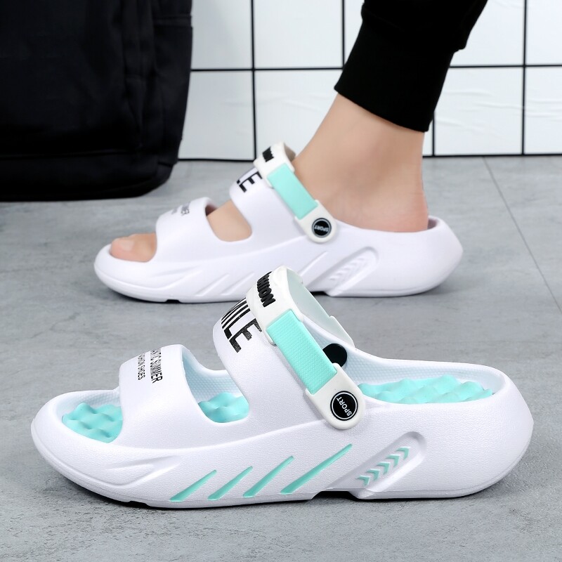 2024 m. vasaros vyriškos masažinės šlepetės lauko sandalai paplūdimyje Patogūs minkšti šlepetės Vidiniai laisvalaikio batai Vyriški basutės didelis dydis 47 48