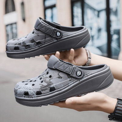 Ανδρικές παντόφλες Πλατφόρμα παραλλαγής Υπαίθρια καλοκαιρινά τσόκαρα Παπούτσια Γυναικεία σανδάλια παραλίας Ανδρικά μαλακά EVA Slides για εσωτερικούς χώρους σπιτιού Lover σαγιονάρες