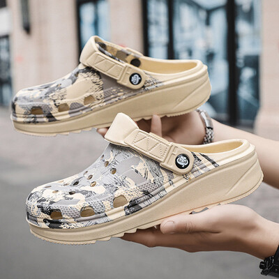 Ανδρικές παντόφλες Πλατφόρμα παραλλαγής Υπαίθρια καλοκαιρινά τσόκαρα Παπούτσια Γυναικεία σανδάλια παραλίας Ανδρικά μαλακά EVA Slides για εσωτερικούς χώρους σπιτιού Lover σαγιονάρες