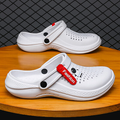 Ανδρικά Γυναικεία Σανδάλια Αναπνεύσιμα Σπίτι Παντόφλες Εξωτερική Μόδα Κήπος Τσόκαρα Ζευγάρι Παπούτσια Νερού Ανδρικά Σανδάλια Μαύρα Λευκά