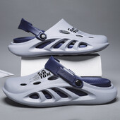 2024. aasta uued meeste õuesandaalid, sussid rannas, mugavad paksud pehmed tald, puukingad Meeste vabaajajalatsid Aiakingad Meeste rannasandaalid