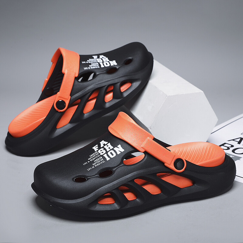 2024. aasta uued meeste õuesandaalid, sussid rannas, mugavad paksud pehmed tald, puukingad Meeste vabaajajalatsid Aiakingad Meeste rannasandaalid