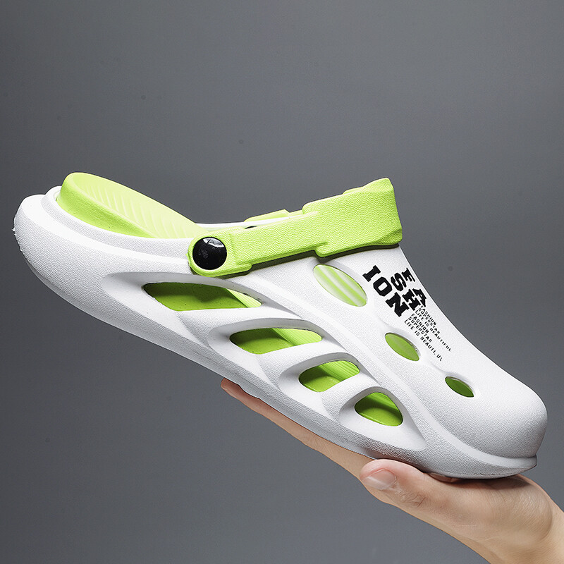 2024. aasta uued meeste õuesandaalid, sussid rannas, mugavad paksud pehmed tald, puukingad Meeste vabaajajalatsid Aiakingad Meeste rannasandaalid