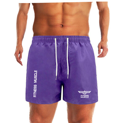 Meeste rannas kiiresti kuivavad lühikesed püksid suvised meeste surfirannapüksid kiiresti kuivavad ujumispüksid voodriga Bermuda Fitness Muscle lühikesed püksid
