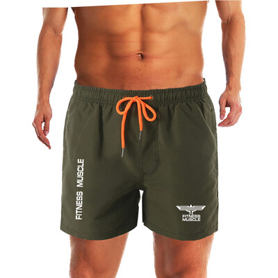 Meeste rannas kiiresti kuivavad lühikesed püksid suvised meeste surfirannapüksid kiiresti kuivavad ujumispüksid voodriga Bermuda Fitness Muscle lühikesed püksid