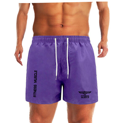 Meeste rannas kiiresti kuivavad lühikesed püksid suvised meeste surfirannapüksid kiiresti kuivavad ujumispüksid voodriga Bermuda Fitness Muscle lühikesed püksid