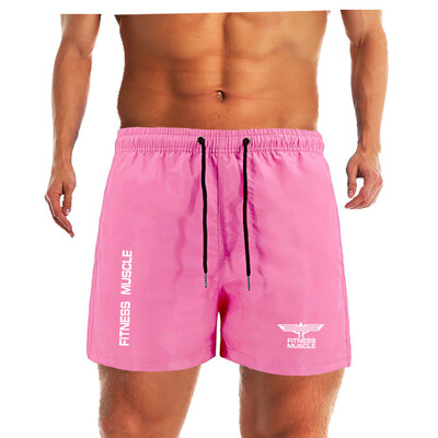 Meeste rannas kiiresti kuivavad lühikesed püksid suvised meeste surfirannapüksid kiiresti kuivavad ujumispüksid voodriga Bermuda Fitness Muscle lühikesed püksid