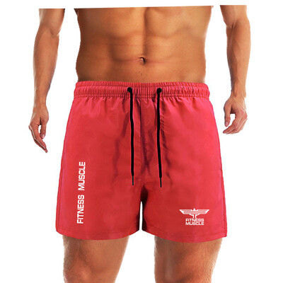 Meeste rannas kiiresti kuivavad lühikesed püksid suvised meeste surfirannapüksid kiiresti kuivavad ujumispüksid voodriga Bermuda Fitness Muscle lühikesed püksid