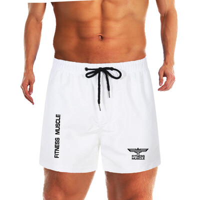 Meeste rannas kiiresti kuivavad lühikesed püksid suvised meeste surfirannapüksid kiiresti kuivavad ujumispüksid voodriga Bermuda Fitness Muscle lühikesed püksid