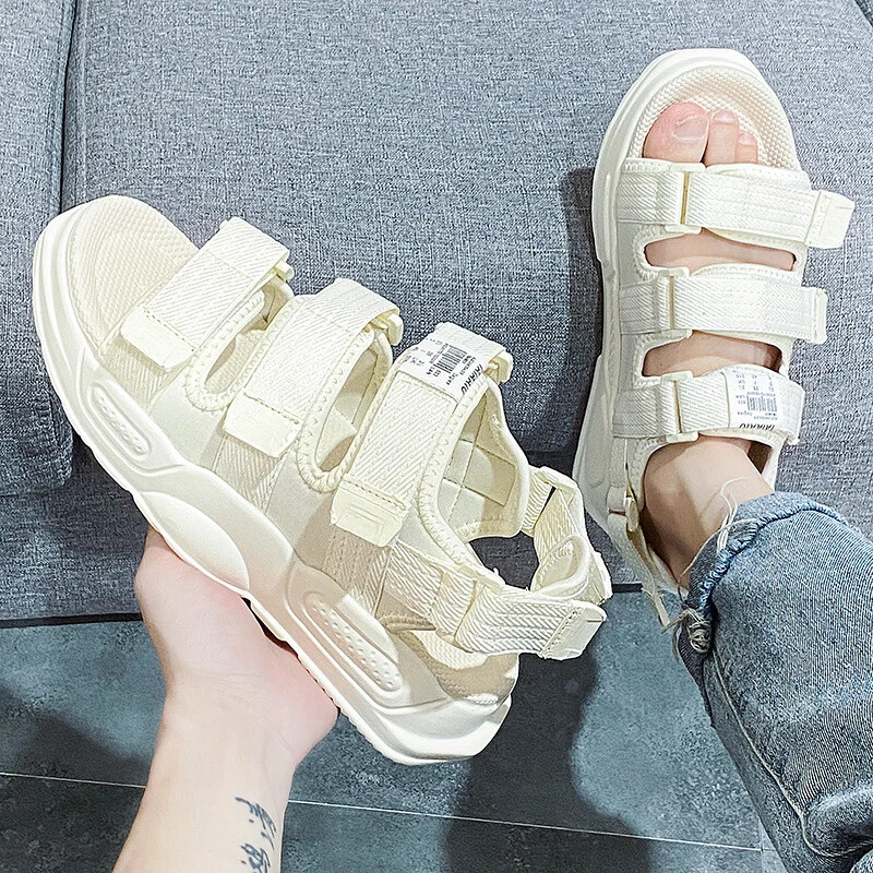 Meeste sandaalid Suvised spordisandaalid Meeste vabaaja jalanõud Vabaaja jalanõud Meestele Õues Mood Puhkuse Rannasandaalid Suur suurus