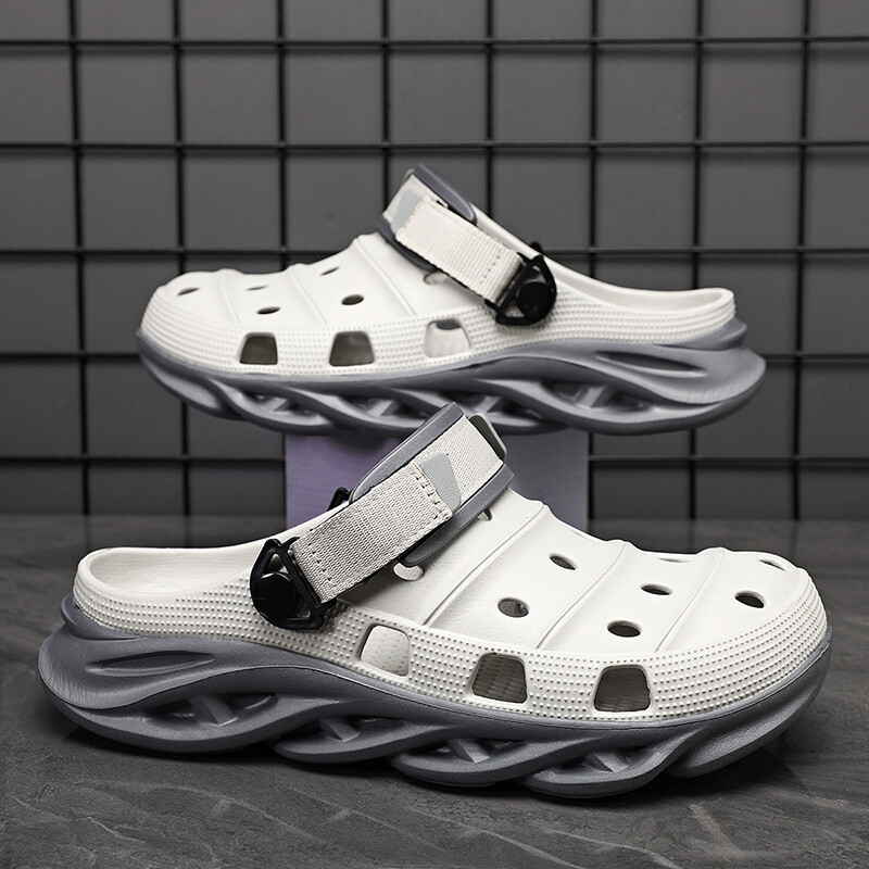 Uued 2024. aasta suvised paksupõhjalised lapilised moesandaalid, meeste vabaaja rannajalatsid, õõnsad aiakingad, õuesussid, EVA-kingad