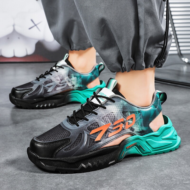 Sandale noi de vară 2023, pantofi respirabili, sport anti-alunecare, plasă de conducere, pentru bărbați, sandale de plajă, sandale de modă pentru bărbați, Zapatillas Hombre