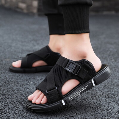 Sandale pentru bărbați, moale, confortabile, anti-alunecare, pantofi pentru bărbați, sandale de plajă țesute de înaltă calitate, sandale gladiator pentru bărbați, pantofi plati casual de vară