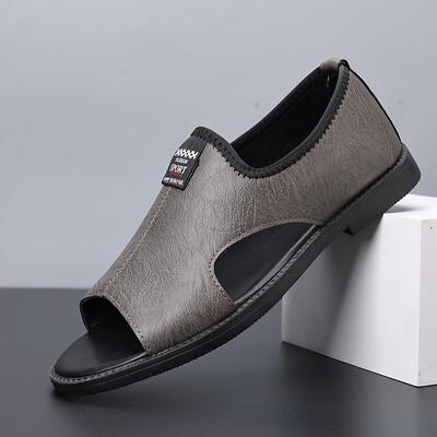 Brand Man Sandaalid Disainer Mood Nahast Vabaaja Meeste Suvel mugavad Rannasussid Välitingimustes Libisemiskindlad Meeste sandaalid 2024