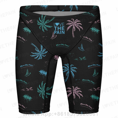 Love The Pain Μπλουζάκια Καλοκαιρινό Ανδρικά Σορτς Κολύμβησης Σορτς Σέρφινγκ Σλιπ Racing Performance Κοντό σορτς εσωτερική επένδυση