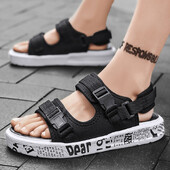 Ανδρικά σανδάλια Νέα καλοκαιρινή αντιολισθητική μαλακή σόλα σανδάλια εξωτερικού χώρου Μοντέρνα παπούτσια παραλίας Casual ελαφριές άνετες σαγιονάρες