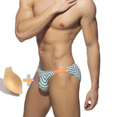 Push Up Pad Bikini Swimwear Ανδρικά Σλιπ Σέξι Gay Μίνι μαγιό για μαγιό Σορτς παραλίας Cup Desmiit Brazilian 2023