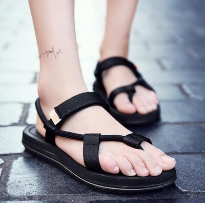 Ανδρικά μαύρα σανδάλια καλοκαιρινά παπούτσια για ζευγάρια Best Sellers Προϊόντα Χειροκίνητα παπούτσια για άνδρες D151