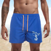 Summer Trend Ανδρικά Seagull Print Swimwear Beach Σορτς Ανδρικά Μαγιό Ανδρικά Αθλητικά Ενδύματα παραλίας Fitness Plus Size S-4XL