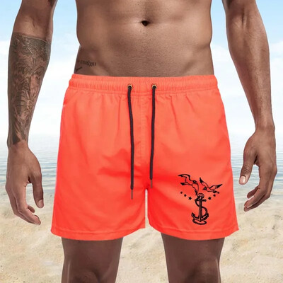 Summer Trend Ανδρικά Seagull Print Swimwear Beach Σορτς Ανδρικά Μαγιό Ανδρικά Αθλητικά Ενδύματα παραλίας Fitness Plus Size S-4XL