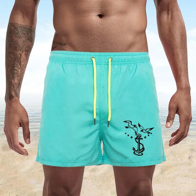 Summer Trend Ανδρικά Seagull Print Swimwear Beach Σορτς Ανδρικά Μαγιό Ανδρικά Αθλητικά Ενδύματα παραλίας Fitness Plus Size S-4XL
