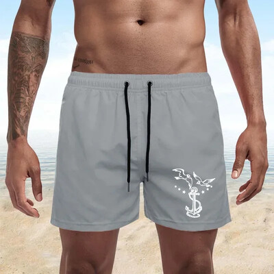 Summer Trend Ανδρικά Seagull Print Swimwear Beach Σορτς Ανδρικά Μαγιό Ανδρικά Αθλητικά Ενδύματα παραλίας Fitness Plus Size S-4XL