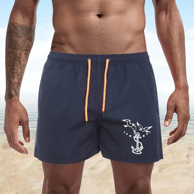 Summer Trend Ανδρικά Seagull Print Swimwear Beach Σορτς Ανδρικά Μαγιό Ανδρικά Αθλητικά Ενδύματα παραλίας Fitness Plus Size S-4XL