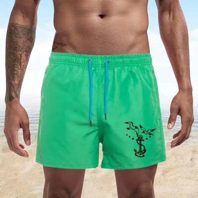 Summer Trend Ανδρικά Seagull Print Swimwear Beach Σορτς Ανδρικά Μαγιό Ανδρικά Αθλητικά Ενδύματα παραλίας Fitness Plus Size S-4XL