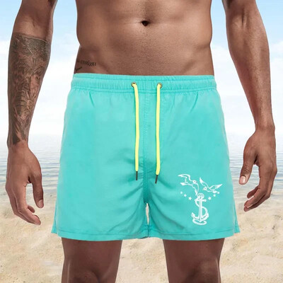 Summer Trend Ανδρικά Seagull Print Swimwear Beach Σορτς Ανδρικά Μαγιό Ανδρικά Αθλητικά Ενδύματα παραλίας Fitness Plus Size S-4XL
