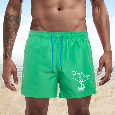 Summer Trend Ανδρικά Seagull Print Swimwear Beach Σορτς Ανδρικά Μαγιό Ανδρικά Αθλητικά Ενδύματα παραλίας Fitness Plus Size S-4XL