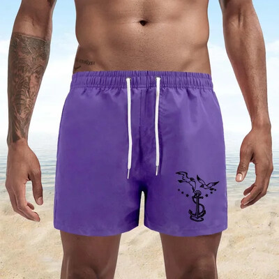 Summer Trend Ανδρικά Seagull Print Swimwear Beach Σορτς Ανδρικά Μαγιό Ανδρικά Αθλητικά Ενδύματα παραλίας Fitness Plus Size S-4XL