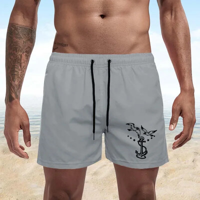 Summer Trend Ανδρικά Seagull Print Swimwear Beach Σορτς Ανδρικά Μαγιό Ανδρικά Αθλητικά Ενδύματα παραλίας Fitness Plus Size S-4XL