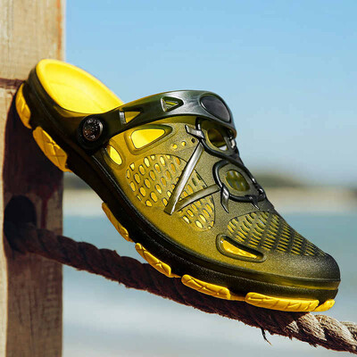 2023 Sandale pentru bărbați pantofi de vară lucrați manual pentru bărbați pantofi de apă moale de grădină pentru bărbați mărime mare sandale plate pentru plajă papuci X14