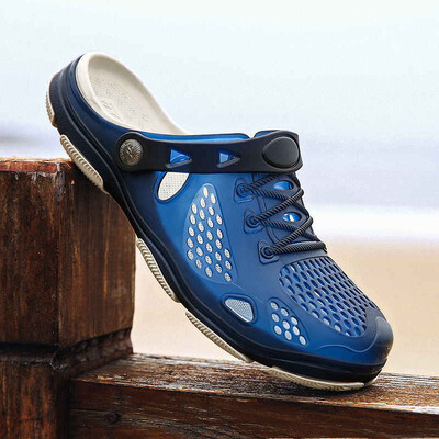 2023 Sandale pentru bărbați pantofi de vară lucrați manual pentru bărbați pantofi de apă moale de grădină pentru bărbați mărime mare sandale plate pentru plajă papuci X14