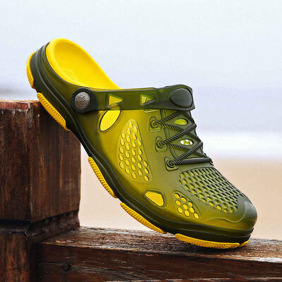 2023 Sandale pentru bărbați pantofi de vară lucrați manual pentru bărbați pantofi de apă moale de grădină pentru bărbați mărime mare sandale plate pentru plajă papuci X14