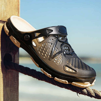 2023 Sandale pentru bărbați pantofi de vară lucrați manual pentru bărbați pantofi de apă moale de grădină pentru bărbați mărime mare sandale plate pentru plajă papuci X14