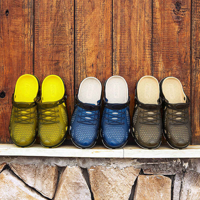 2023 Sandale pentru bărbați pantofi de vară lucrați manual pentru bărbați pantofi de apă moale de grădină pentru bărbați mărime mare sandale plate pentru plajă papuci X14