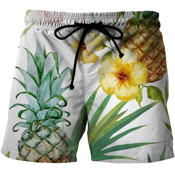 Летни мъжки плажни къси панталони Fruit 3D Print Loose Surf Board Shorts S-6XL Бански гащета Бански костюм Големи бански панталони Мъжки бански костюми