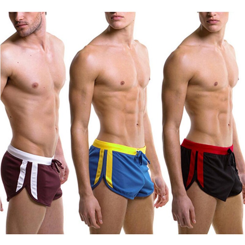 Moda bărbați costume de înot Trunchi Sexy Surf Beach Wear Pantaloni scurți sport Pantaloni