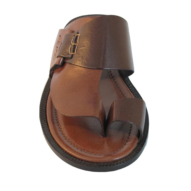 Madingi vasariniai vyriški sandalai, retro stiliaus, rankomis pasiūtos atviros vyriškos šlepetės, vyriškos laisvalaikio, patogūs, dideli, 38–48 dydžio batai