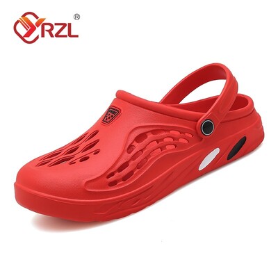 YRZL Σανδάλια Unisex Απαλά αντιολισθητικά Ανδρικά πέδιλα Casual Άνετα παπούτσια παραλίας υψηλής ποιότητας Παντόφλες εξωτερικού χώρου Ανδρικά