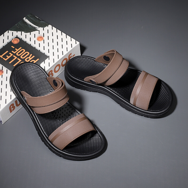 Brändi klassikalised meeste sandaalid, suvised välissussid Meeste kerged sandaalid Moodsad meeste vabaajajalatsid Suurus 38-45 Meeste sandaalid