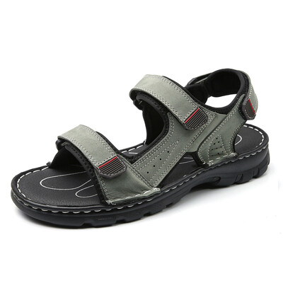 Sandale de vară în aer liber pentru bărbați Sandale din piele Plus mărimea 38-48 Pantofi de vară pentru bărbați Respirabil Sport Beach Sandale Homme