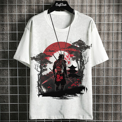 Suvine lühikeste varrukatega Harajuku Print Aniam T-särk meestele O-kaelusega ülisuur pullover Mood Tänavarõivad Mood meesterõivad