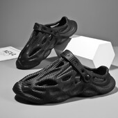 UNISEX hingavad õõnsa auguga kingad EVA Slides Fashion House Meeste kingad meeste ja naiste õues rannasussid libisemiskindlad sandaalid