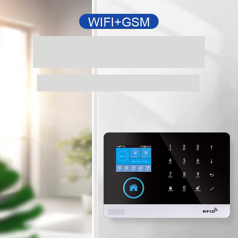 Smart Home Tuya WIFI+GSM Alarmă antifurt APP controlată Producător de alarme antifurt în mai multe limbi