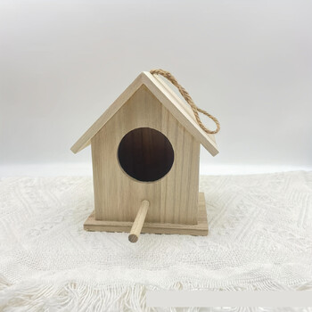 Διασυνοριακό ράφι Birdhouse Wooden Birdhouse Yard Hanging Mini Hummingbird Birdhouse Outdoor Birdhouse Bird Feeder