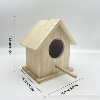 Διασυνοριακό ράφι Birdhouse Wooden Birdhouse Yard Hanging Mini Hummingbird Birdhouse Outdoor Birdhouse Bird Feeder